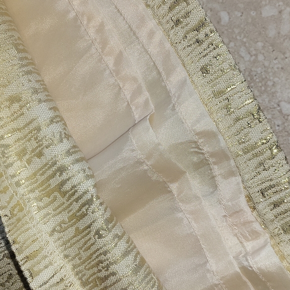 Cream/Gold Mini Skirt - Picture 5 of 5